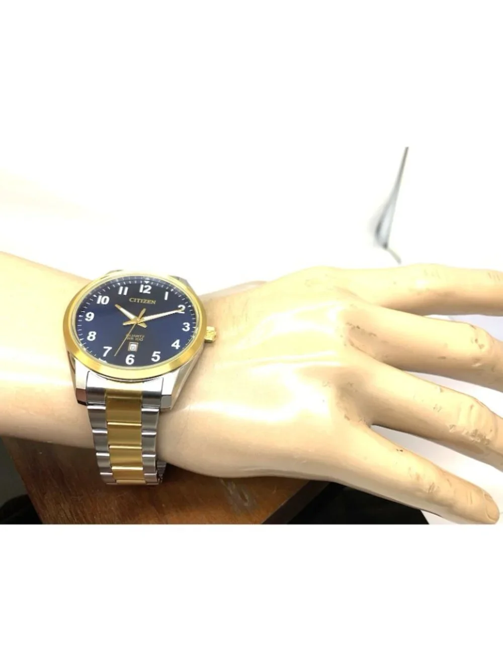 Citizen Men's Watch BI1036-57L Quartz Blue Dial Two Tone Stainless Steel 42mm